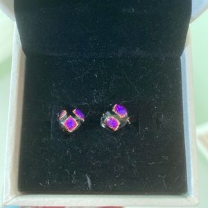 Purple and black studs